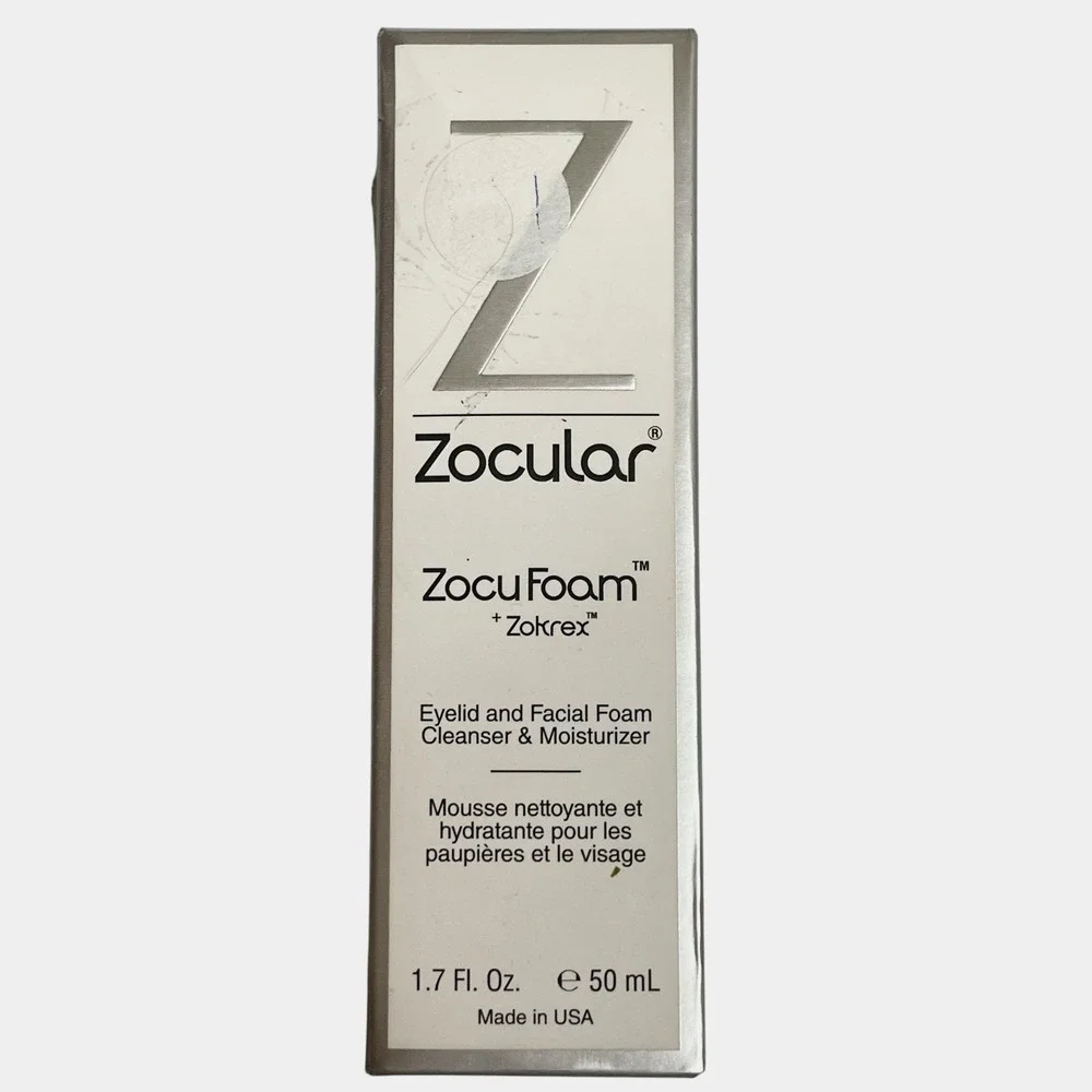 Zocular ZocuFoam‎ Eyelid and Facial Foam Cleanser Moisturizer NEW SEALED